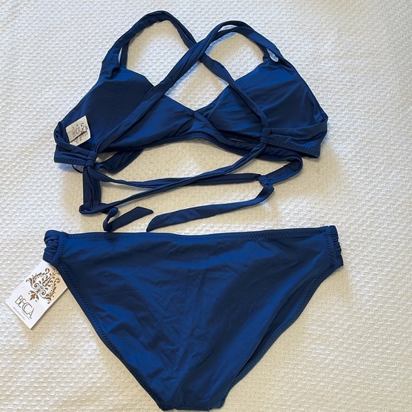 Becca Color Code Wrap Swim Top and Color Code American Fit Bikini Bottom SET - Picture 6 of 9